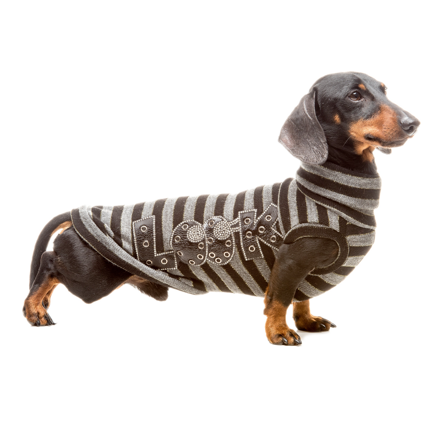 Maglioncino a righe Striped Look per Bassotto