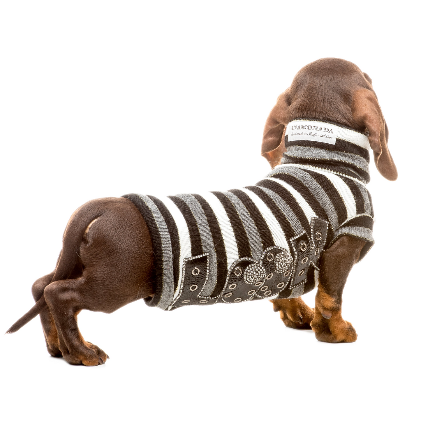 Maglioncino a righe Striped Look per Bassotto
