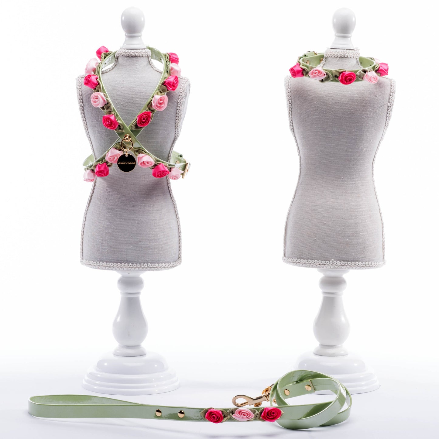 Guinzaglio in ecopelle coordinato Blossom