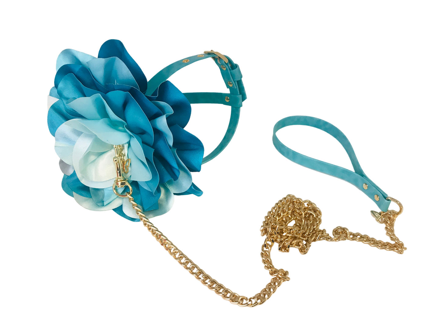 Guinzaglio Chain Leash coordinato Bouquet Harness