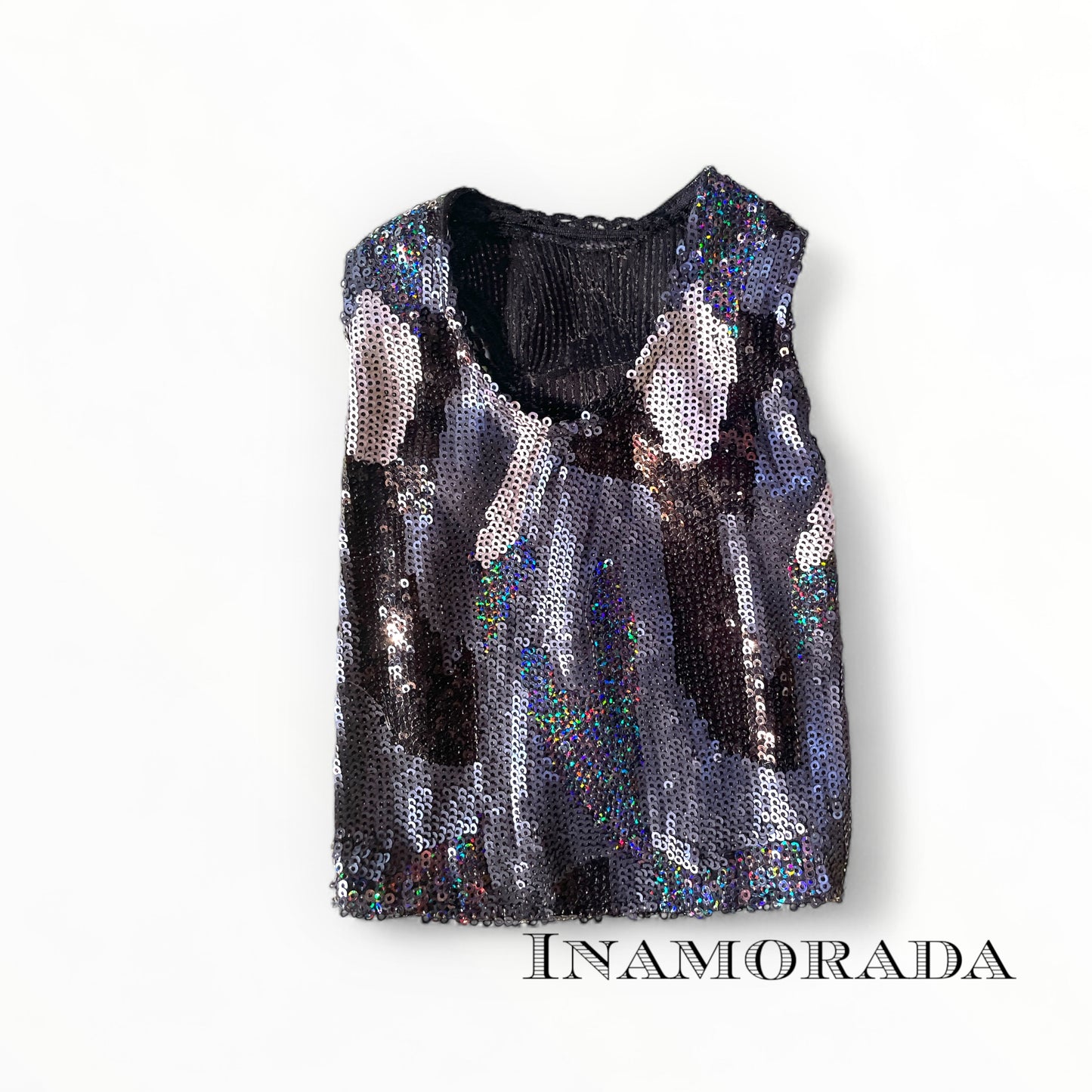 Top paillettes