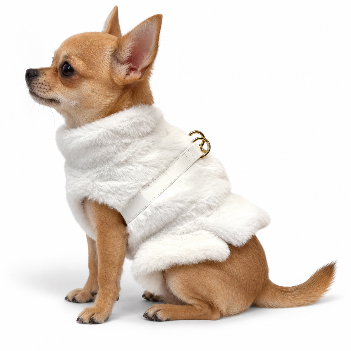 Ruffled Fur Harness
