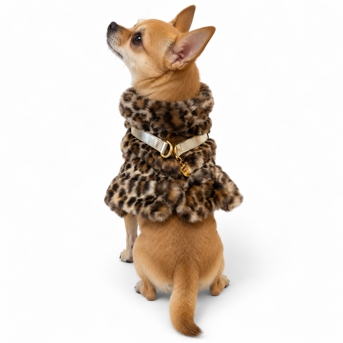Ruffled Fur Harness