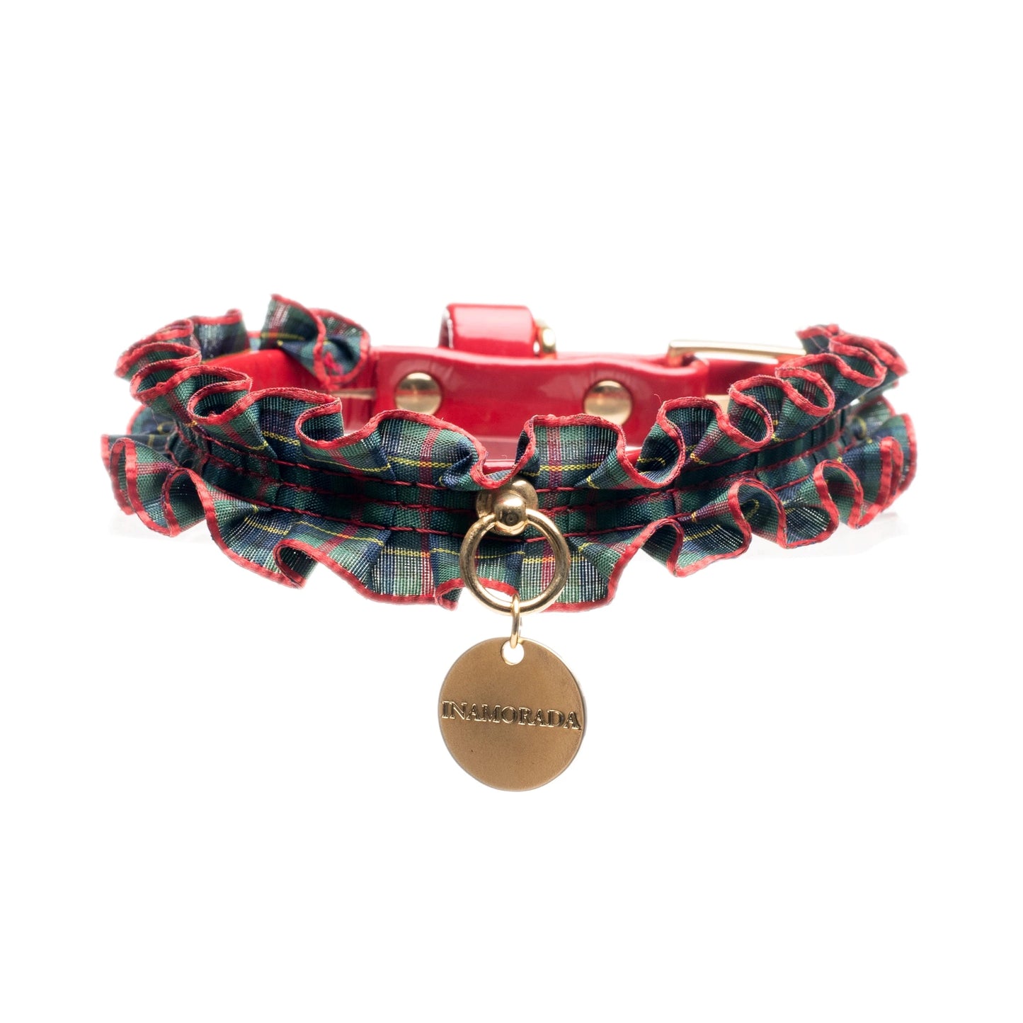 Dettagli raffinati del collare scozzese per cani | My Pet Luxury Boutique | mypetluxuryboutique.com