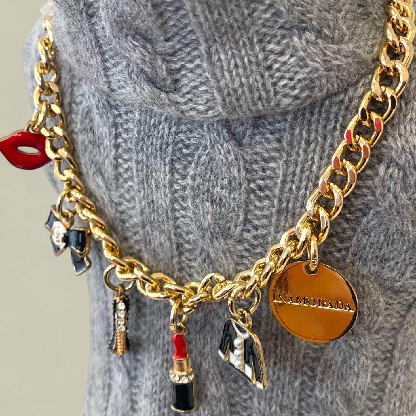 Black Charms Necklace