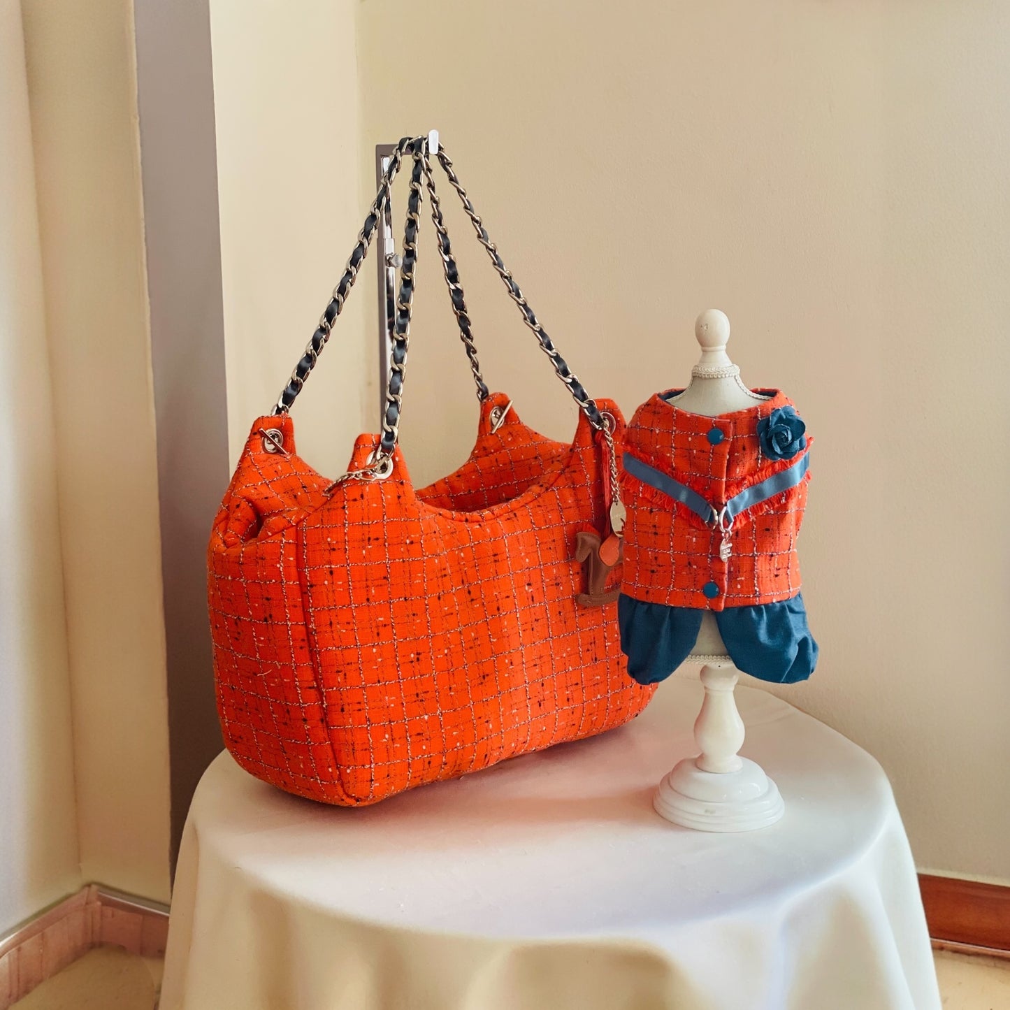 Orangine Tweed Bag